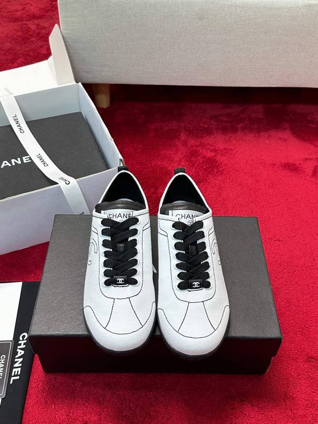 size: 35-40 41订做不退不换 CHANEL 24P 早春新款王炸爆款阿甘鞋 德训鞋 运动鞋 棒球鞋有些东西看似简单 上脚超级惊艳 舒适到完全舍不得脱