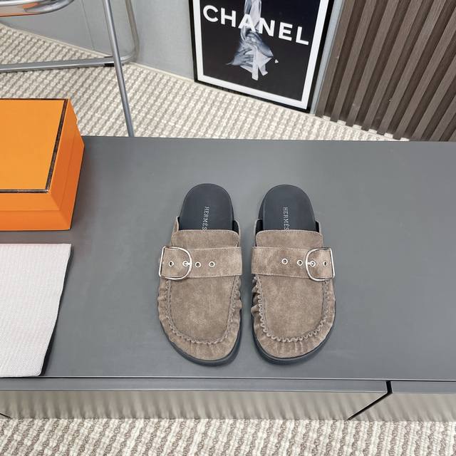出厂:女 男281独家顶级版本 HERME*H家25vs春夏新款乐福半拖系列 Hermès 飞溅色彩.最新秋季乐福短靴，♀都市风格 Wellington女靴成为