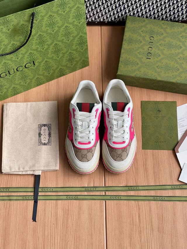 Gucci Re-Wed系列运动鞋整双鞋子采购Zp开发打造，全部定制材料，独家开模大底，细节全部对版出货，连包装也做到跟正品一样。码数:女35-40