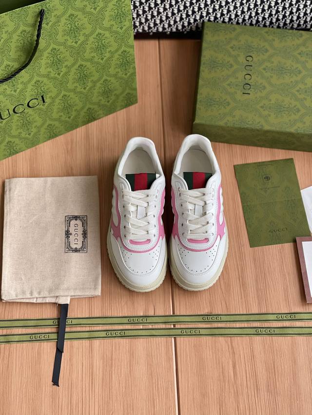 Gucci Re-Wed系列运动鞋整双鞋子采购Zp开发打造，全部定制材料，独家开模大底，细节全部对版出货，连包装也做到跟正品一样。码数:女35-40