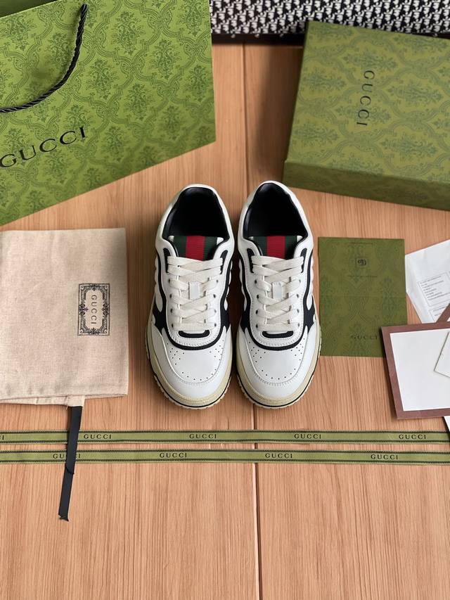 Gucci Re-Wed系列运动鞋整双鞋子采购Zp开发打造，全部定制材料，独家开模大底，细节全部对版出货，连包装也做到跟正品一样。码数:女35-40 男39-4