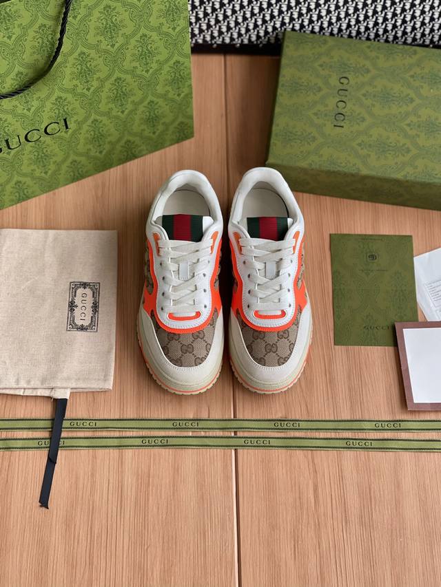 Gucci Re-Wed系列运动鞋整双鞋子采购Zp开发打造，全部定制材料，独家开模大底，细节全部对版出货，连包装也做到跟正品一样。码数:男39-44