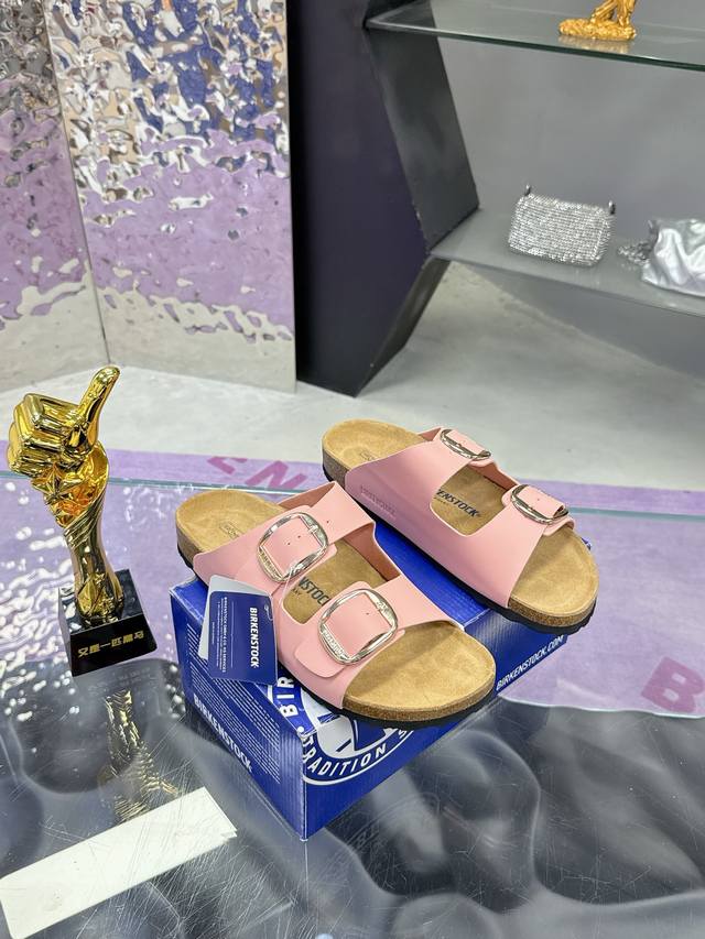 工厂价： Birkenstock London 勃肯 升级全软木颗粒脚床 轻松拿捏松弛感的秘籍 勃肯鞋舒适自在四季可穿风格百搭高级中性风“丑萌丑萌”博肯全鞋 皮