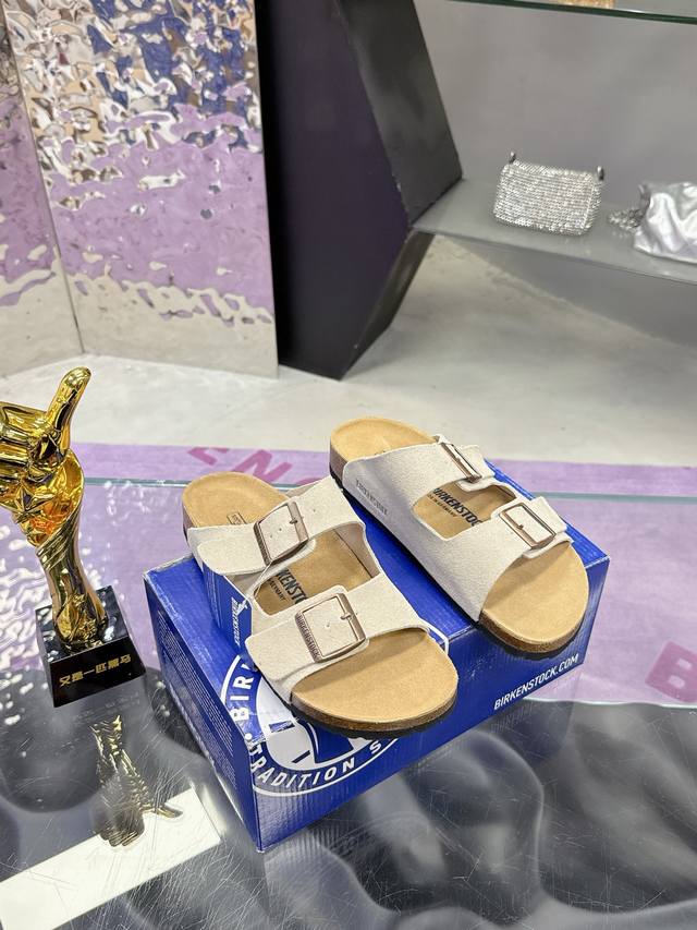 工厂价： Birkenstock London 勃肯 升级全软木颗粒脚床 轻松拿捏松弛感的秘籍 勃肯鞋舒适自在四季可穿风格百搭高级中性风“丑萌丑萌”博肯全鞋 皮