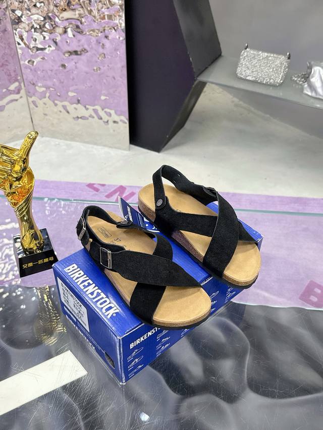工厂价： Birkenstock London 勃肯 升级全软木颗粒脚床 轻松拿捏松弛感的秘籍 勃肯鞋舒适自在四季可穿风格百搭高级中性风“丑萌丑萌”博肯全鞋 皮