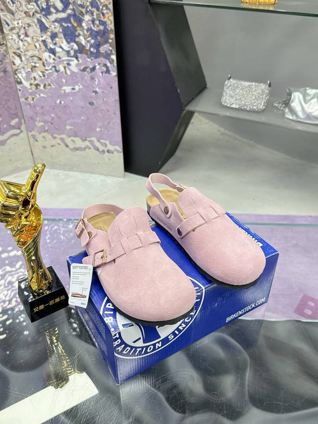 工厂价： Birkenstock London 勃肯 升级全软木颗粒脚床 轻松拿捏松弛感的秘籍 勃肯鞋舒适自在四季可穿风格百搭高级中性风“丑萌丑萌”博肯全鞋 皮