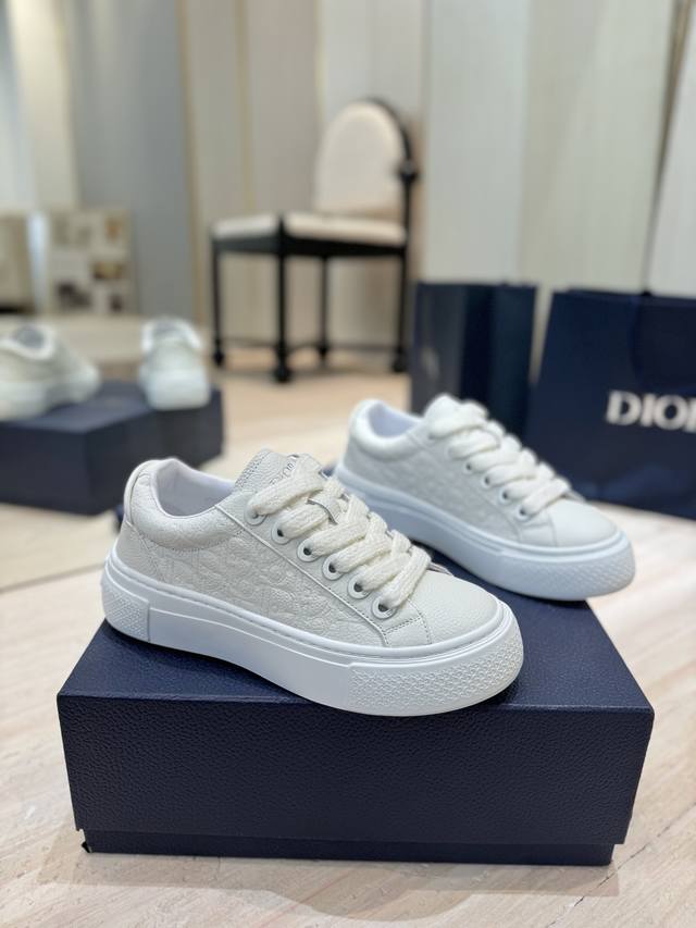 出厂价： 顶级版本 迪奥 2025高定系列新款男鞋 CD 果冻色平底休闲鞋 Dior and STONE ISLAND B33圆头系带帆布滑板鞋 明星同款Obl