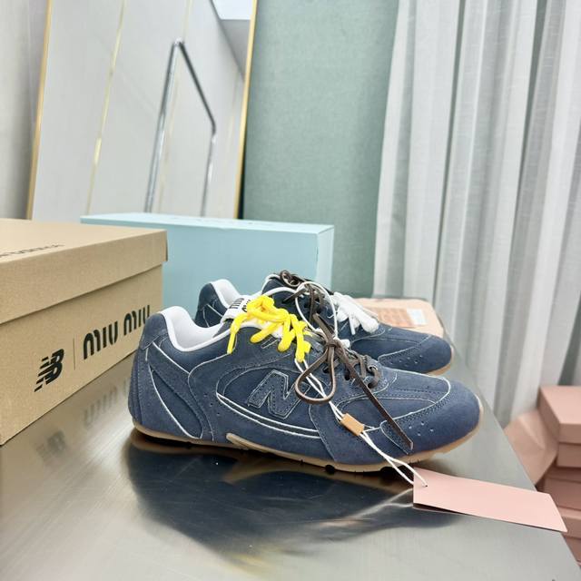 情侣款MiuMiu缪缪 x New Balance NB530 休闲 运动鞋 阿甘鞋 德训鞋原版购入开发做货 Miu Miu x New Balance 经典N