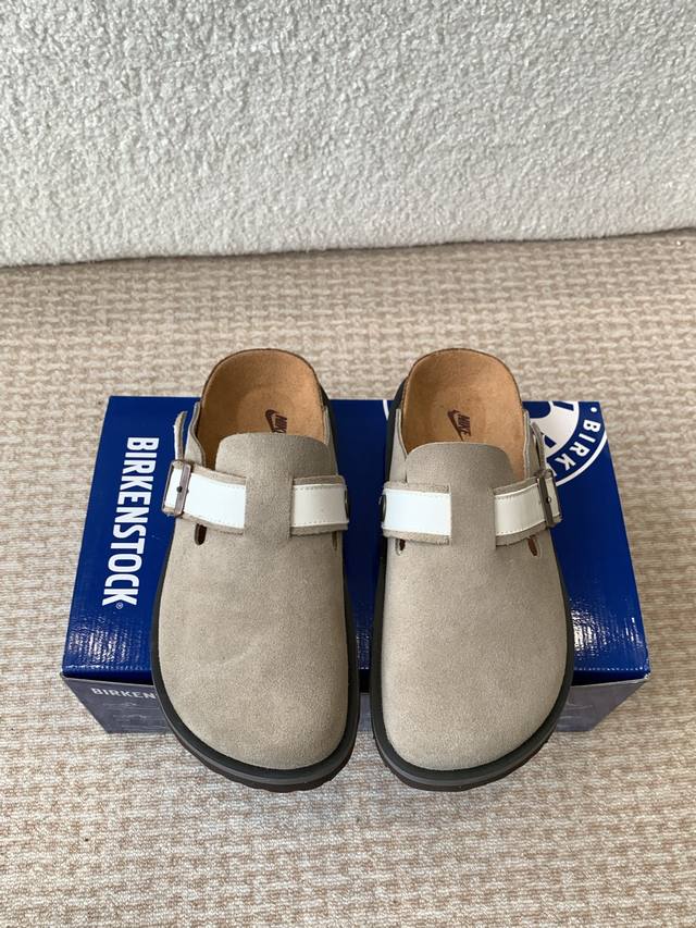 情侣款 Nike x 联名 Birkenstock 25ss 新款 包头拖 这两个品牌刚出联名我就心动了代购找很久才买到货，真的一鞋难求，真的超级好看，姐妹们给