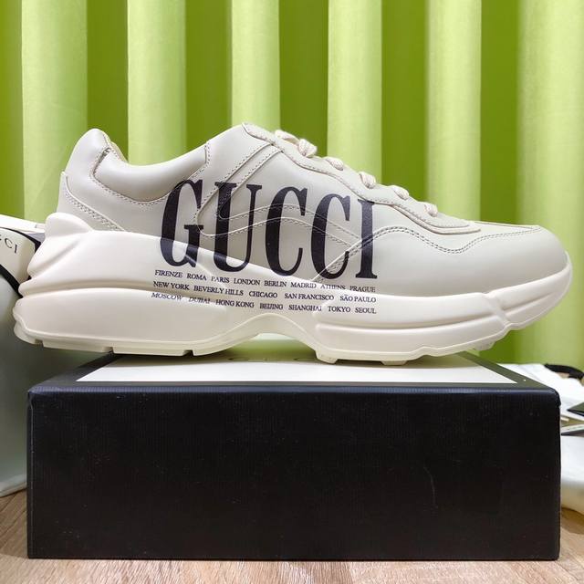 橙子出厂价 跑量主推款 Gucci 古驰 经典休闲男女运动鞋 增高厚底老爹鞋 情侣款这款鞋子不用我多介绍相信大家都认识了吧.可以说是最受欢迎的老爹鞋了.不仅百搭