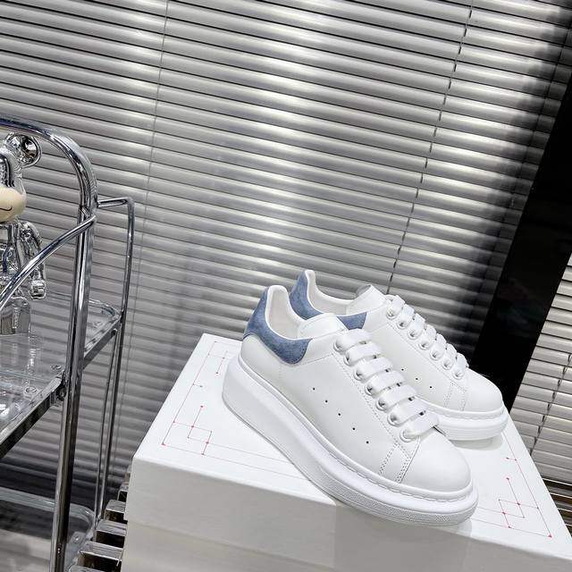 橙子出厂价 AlexanderMcQueen 亚历山大 麦昆 MCQ 情侣款小白鞋厚底增高休闲鞋 运动鞋板鞋 热销经典款 男女同款底厚：4.5CM码数：35-4