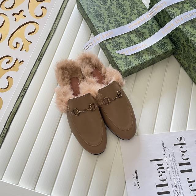 出厂： GUCCI 古驰2025顶级专柜 新款限定官网上新 独家首发 GUCCI 古驰 25SS 经典全系半拖 单鞋 一脚蹬 毛半拖 Gucci半拖 Gucci