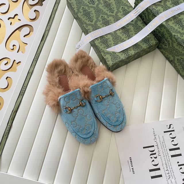 出厂： GUCCI 古驰2025顶级专柜 新款限定官网上新 独家首发 GUCCI 古驰 25SS 经典全系半拖 单鞋 一脚蹬 毛半拖 Gucci半拖 Gucci