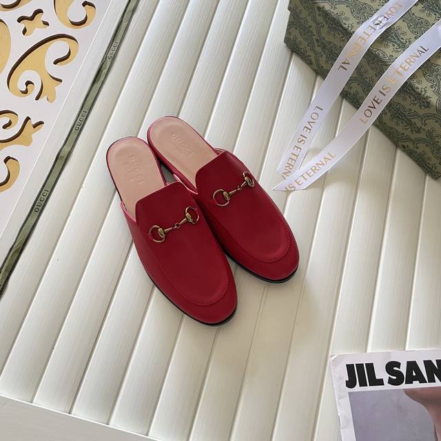 出厂： GUCCI 古驰2025顶级专柜 新款限定官网上新 独家首发 GUCCI 古驰 25SS 经典全系半拖 单鞋 一脚蹬 毛半拖 Gucci半拖 Gucci