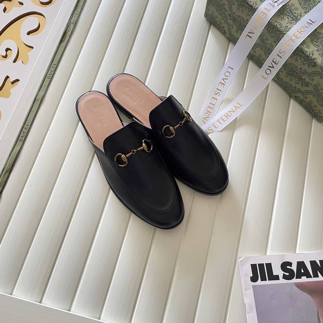 出厂： GUCCI 古驰2025顶级专柜 新款限定官网上新 独家首发 GUCCI 古驰 25SS 经典全系半拖 单鞋 一脚蹬 毛半拖 Gucci半拖 Gucci