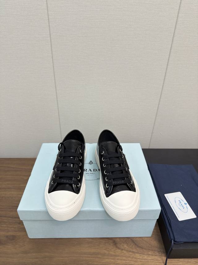 顶级版 Prada普拉达 最新Downtown Bold系列 厚底 松糕鞋 三角标 休闲鞋运动鞋 小白鞋原版购入开发 做货 Downtown Bold运动鞋从1