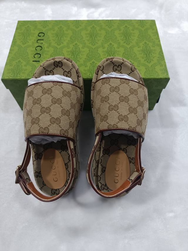 上新啦 古奇厚底新款拖鞋35-45码