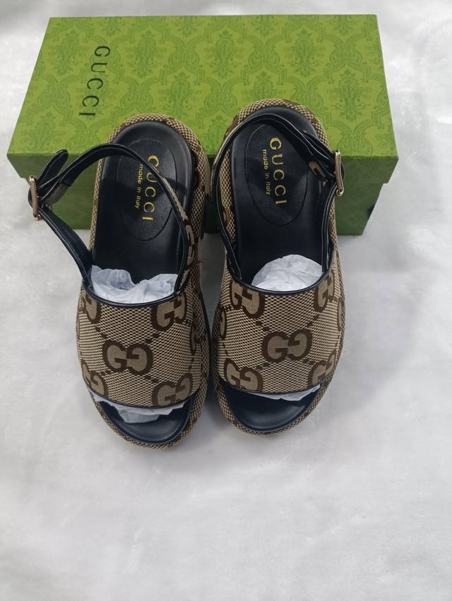 上新啦 古奇厚底新款拖鞋35-45码