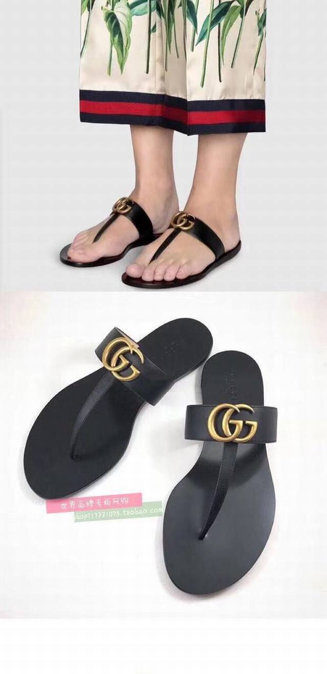 上新啦 新款gucci古奇蜜蜂大底人字拖35-45。
